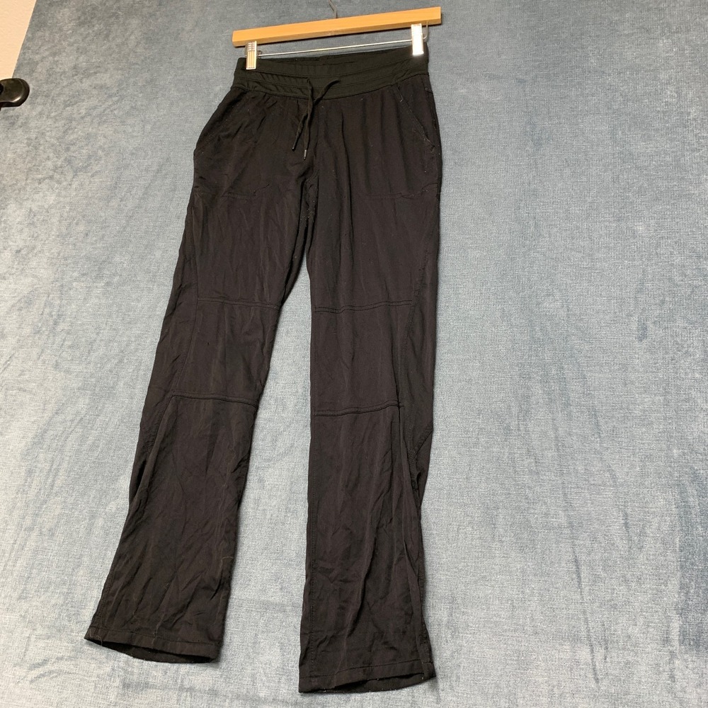 The North Face Track Pants Womens XS Black Slash Pockets Performance Drawstring